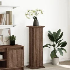 vidaXL Sokkel met opbergruimte 31x30x90 cm bewerkt hout bruin eiken