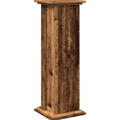 vidaXL Sokkel met opbergruimte 31x30x90 cm bewerkt hout oud houtkleur