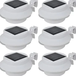 vidaXL Solar buitenlampset 6 stuks wit