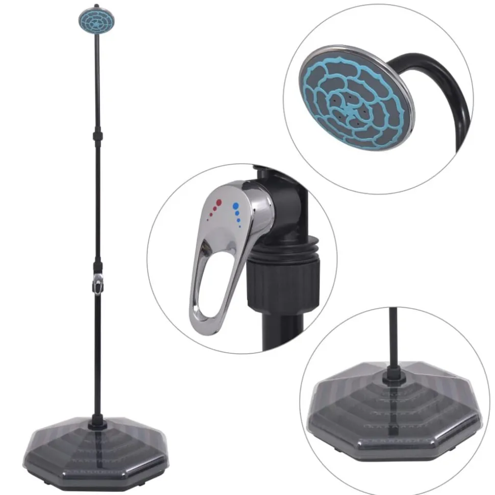 vidaXL Solar douche 20 L aluminium HDPE