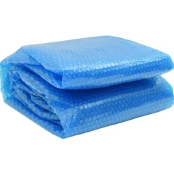 vidaXL Solar zwembadfolie drijvend rond 250 cm PE blauw