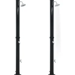 vidaXL Solardouche 20 L 220 cm zwart