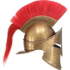 vidaXL Soldatenhelm Grieks replica LARP staal messingkleurig