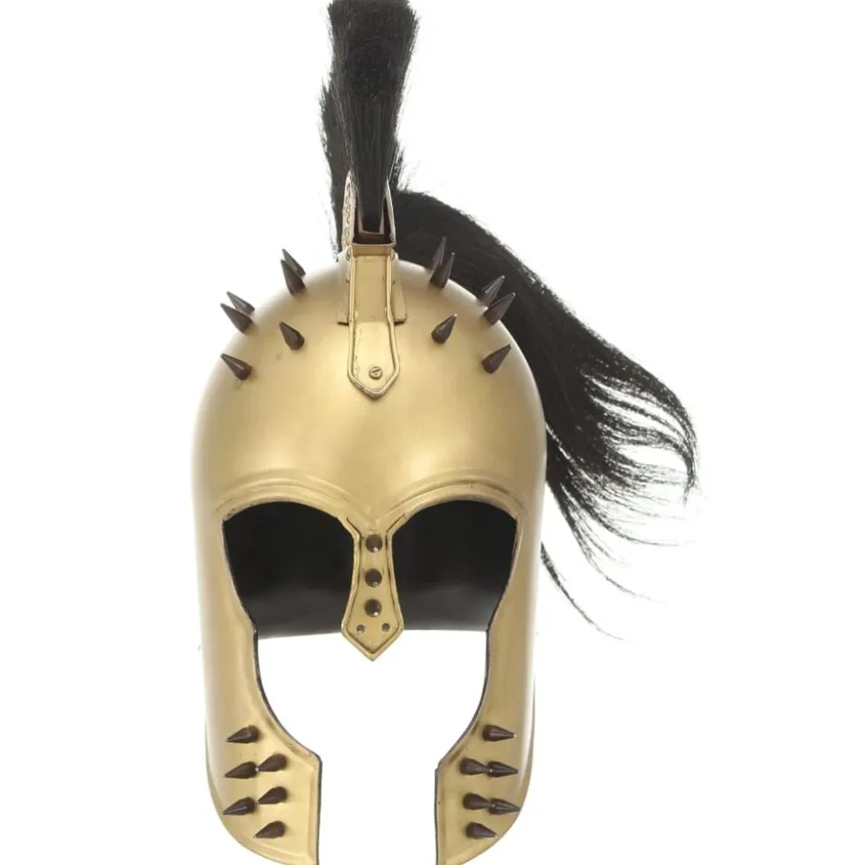 vidaXL Soldatenhelm Grieks replica LARP staal messingkleurig