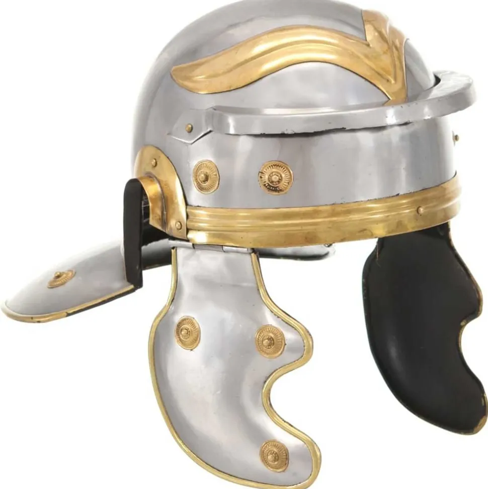 vidaXL Soldatenhelm Romeins replica staal zilverkleurig