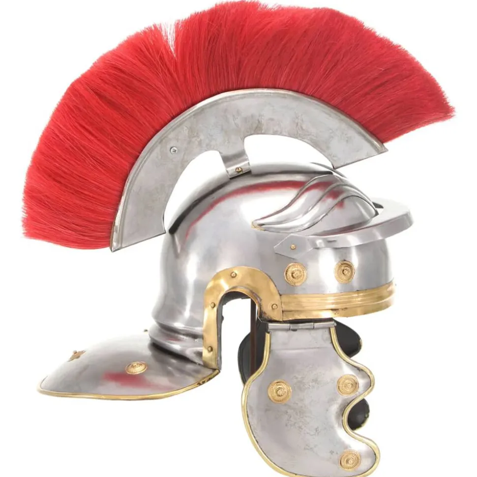 vidaXL Soldatenhelm Romeins replica staal zilverkleurig