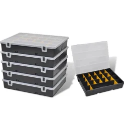 vidaXL Sorteerdozen 6 st