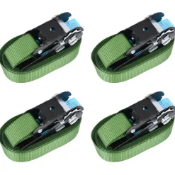 vidaXL Spanbanden 4 st 800 daN 6 m groen