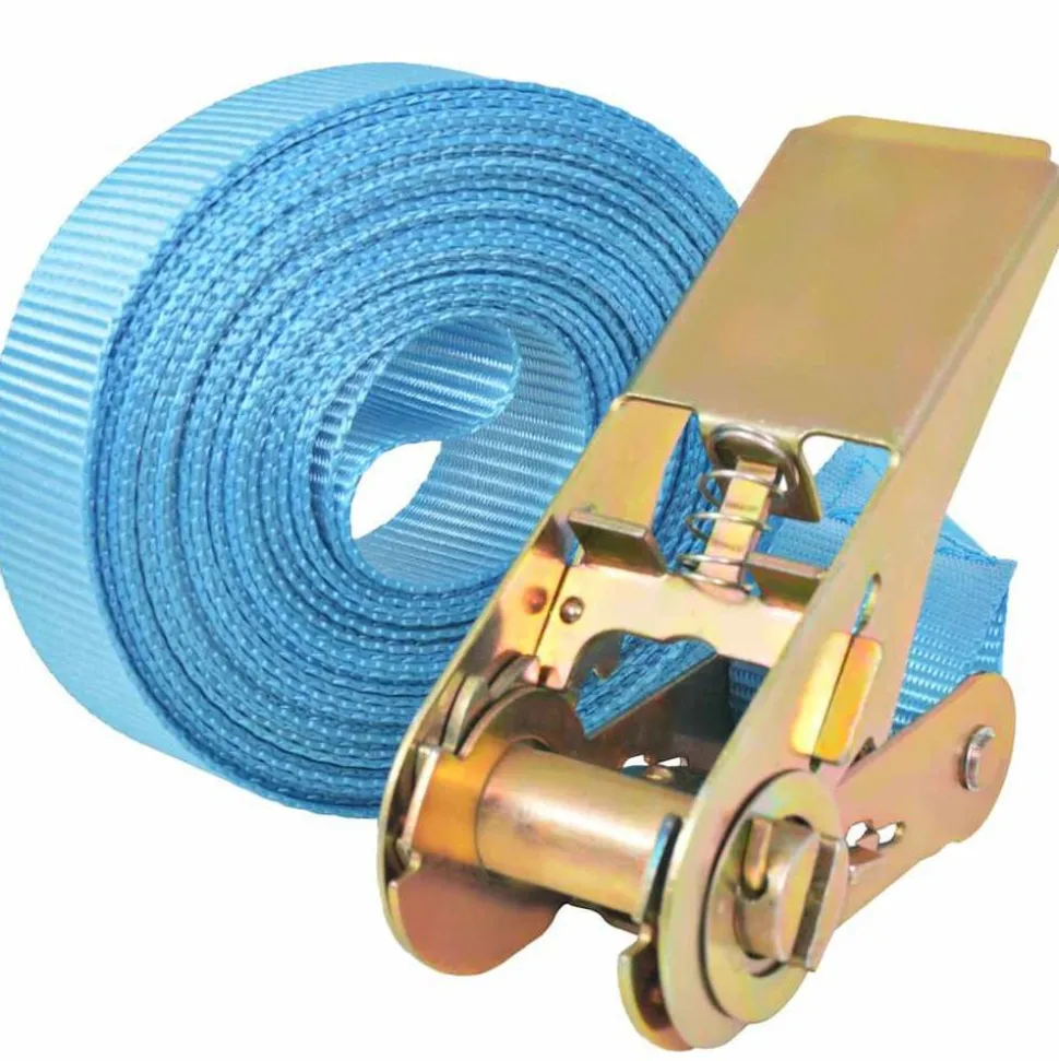 vidaXL Spanbanden 0,8 ton 6mx25mm blauw 4 st