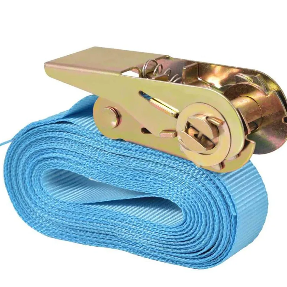 vidaXL Spanbanden 0,8 ton 6mx25mm blauw 4 st