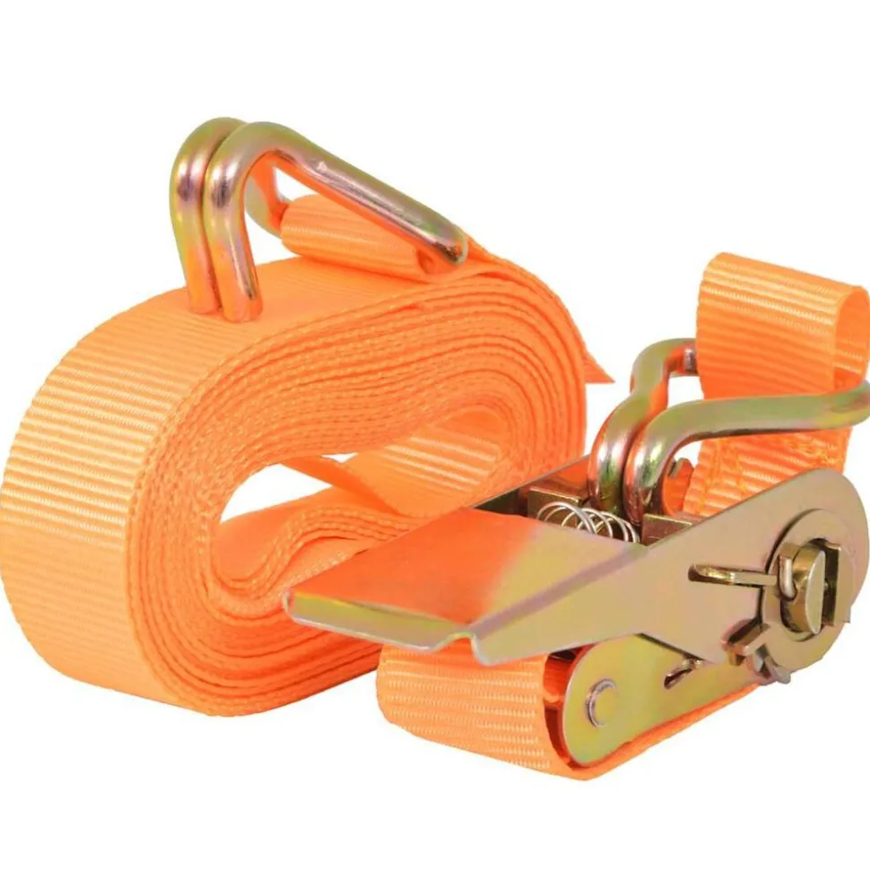 vidaXL Spanbanden 0,4 ton 6mx25mm oranje 4 st