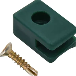 vidaXL Spandraadhouder met schroef 100 sets groen