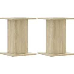 vidaXL Speakerstandaards 2 st 30x30x40 cm bewerkt hout sonoma eiken