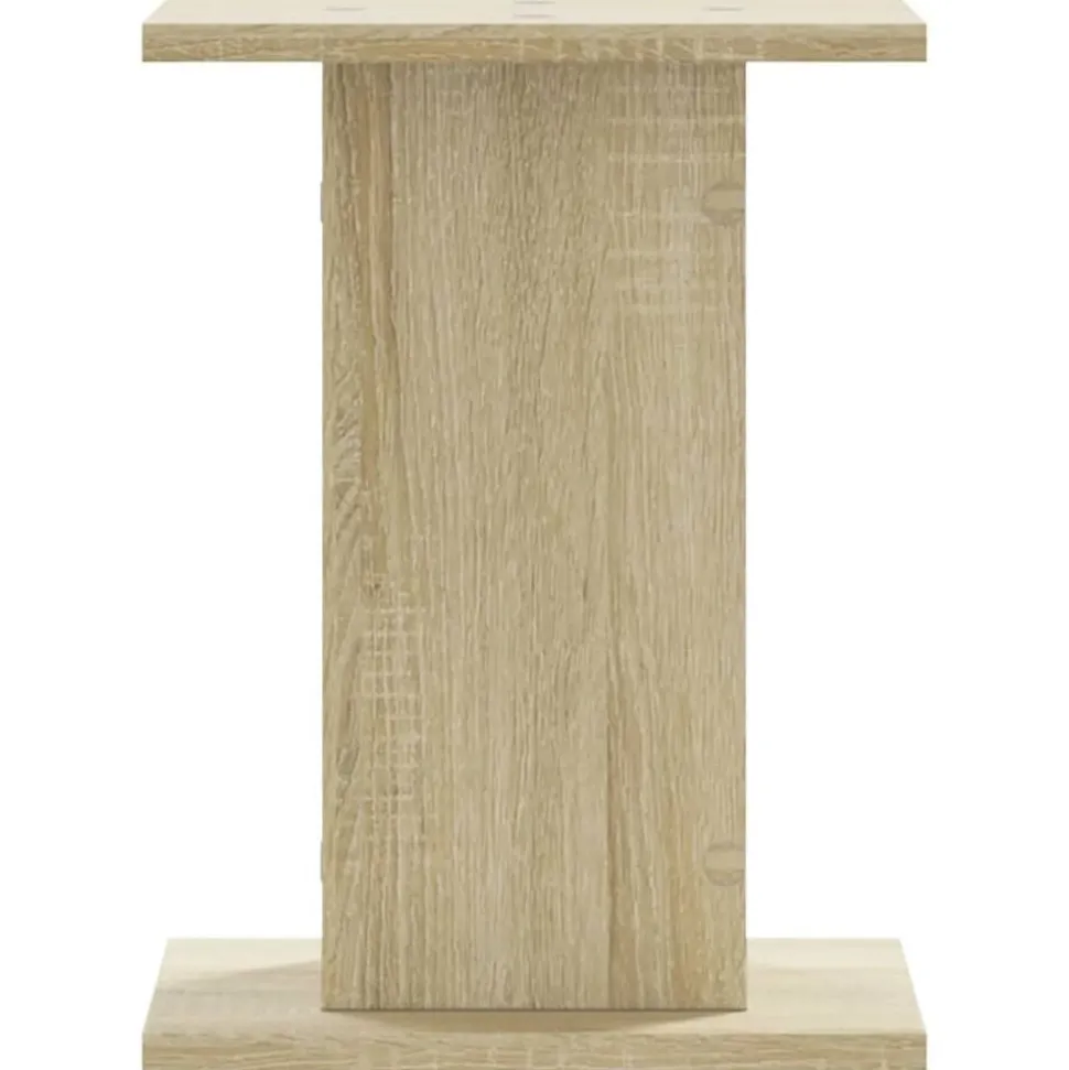 vidaXL Speakerstandaards 2 st 30x30x40 cm bewerkt hout sonoma eiken