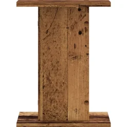 vidaXL Speakerstandaards 2 st 30x30x40 cm bewerkt hout oud houtkleurig