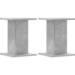 vidaXL Speakerstandaards 2 st 30x30x40 cm bewerkt hout betongrijs