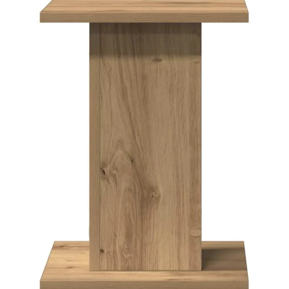 vidaXL Speakerstandaards 2 st 30x30x40 cm hout artisanaal eikenkleurig