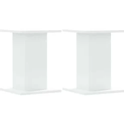 vidaXL Speakerstandaards 2 st 30x30x40 cm bewerkt hout wit