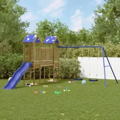 vidaXL Speelhuis geïmpregneerd grenenhout