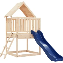 vidaXL Speelhuis massief grenenhout