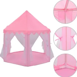 vidaXL Speeltent prinses roze