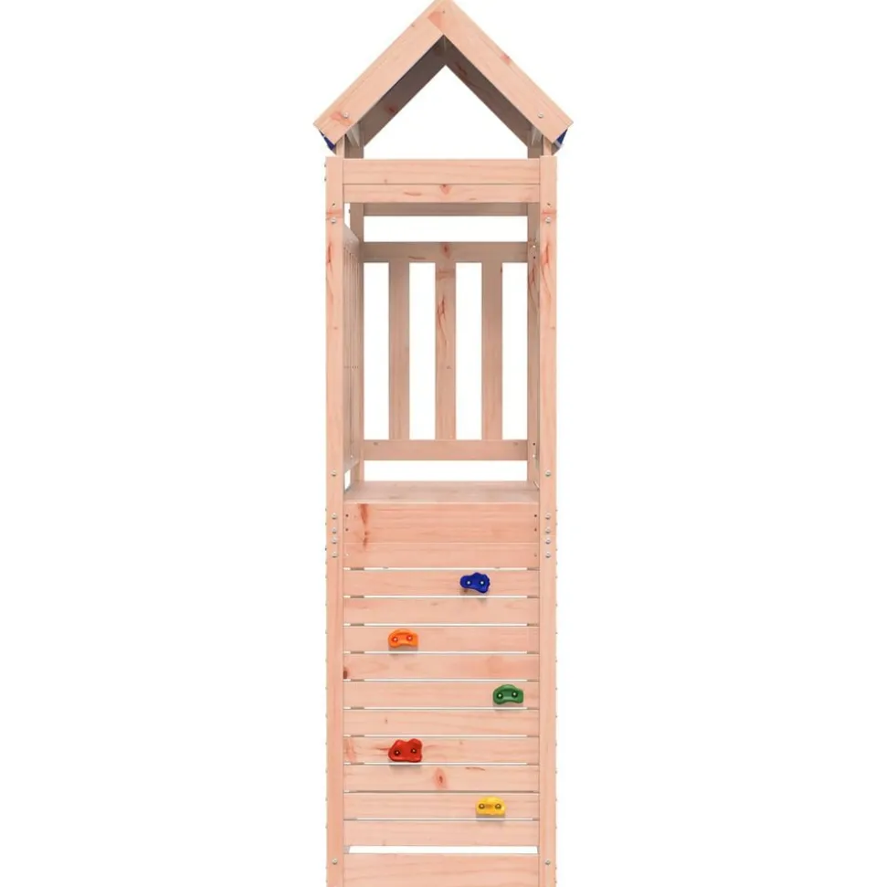 vidaXL Speeltoren Bruin 110,5 x 52,5 x 215 cm Massief Douglas hout