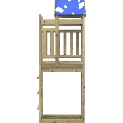 vidaXL Speeltoren Bruin 85 x 52,5 x 239 cm Massief geïmpregneerd hout