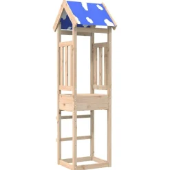 vidaXL Speeltoren Bruin 52,5 x 46,5 x 208 cm Massief grenenhout