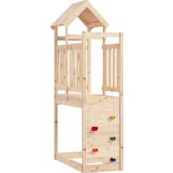 vidaXL Speeltoren Bruin 53 x 110,5 x 214 cm Massief grenenhout
