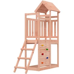 vidaXL Speeltoren Bruin 110,5 x 52,5 x 214 cm Massief Douglas hout