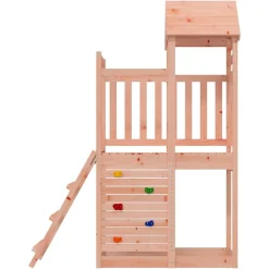 vidaXL Speeltoren Bruin 110,5 x 52,5 x 214 cm Massief Douglas hout