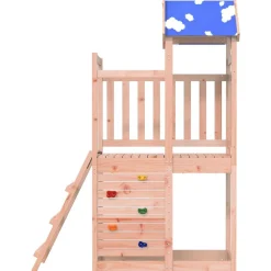 vidaXL Speeltoren Bruin 110,5 x 52,5 x 215cm Massief Douglas hout