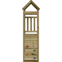 vidaXL Speeltoren Bruin 53 x 110,5 x 214 cm Massief geïmpregneerd hout
