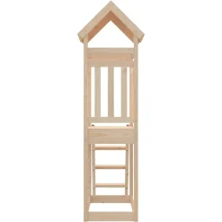 vidaXL Speeltoren Bruin 110,5 x 52,5 x 214 cm Massief grenenhout