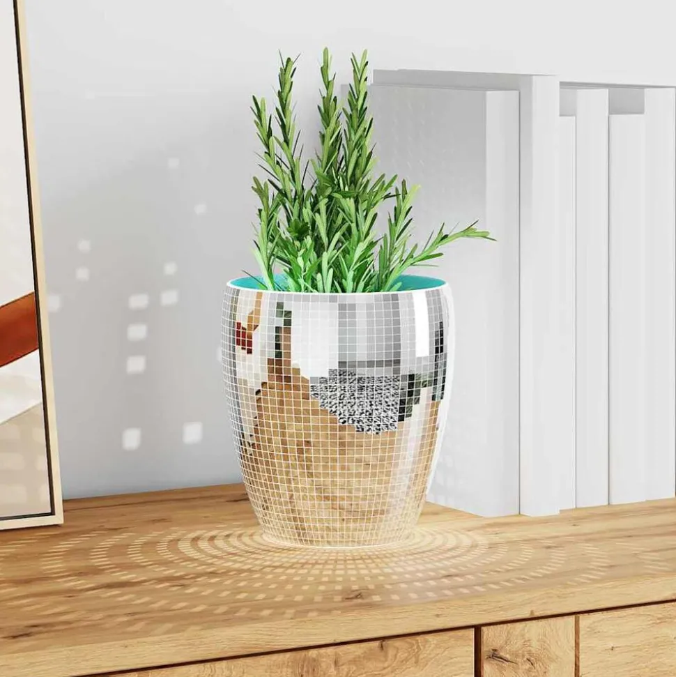 vidaXL Spiegelmozaïek Tegel Geometrisch 3 pcs Zilver 30 x 30 cm Glas