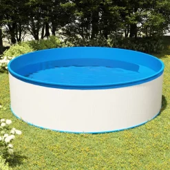 vidaXL Splasher pool met hangende skimmer en pomp 350x90 cm wit