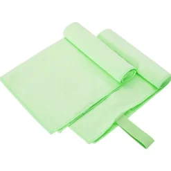 vidaXL Sporthanddoeken 2 pcs Groen 50 x 30 cm Polyester en polyamide