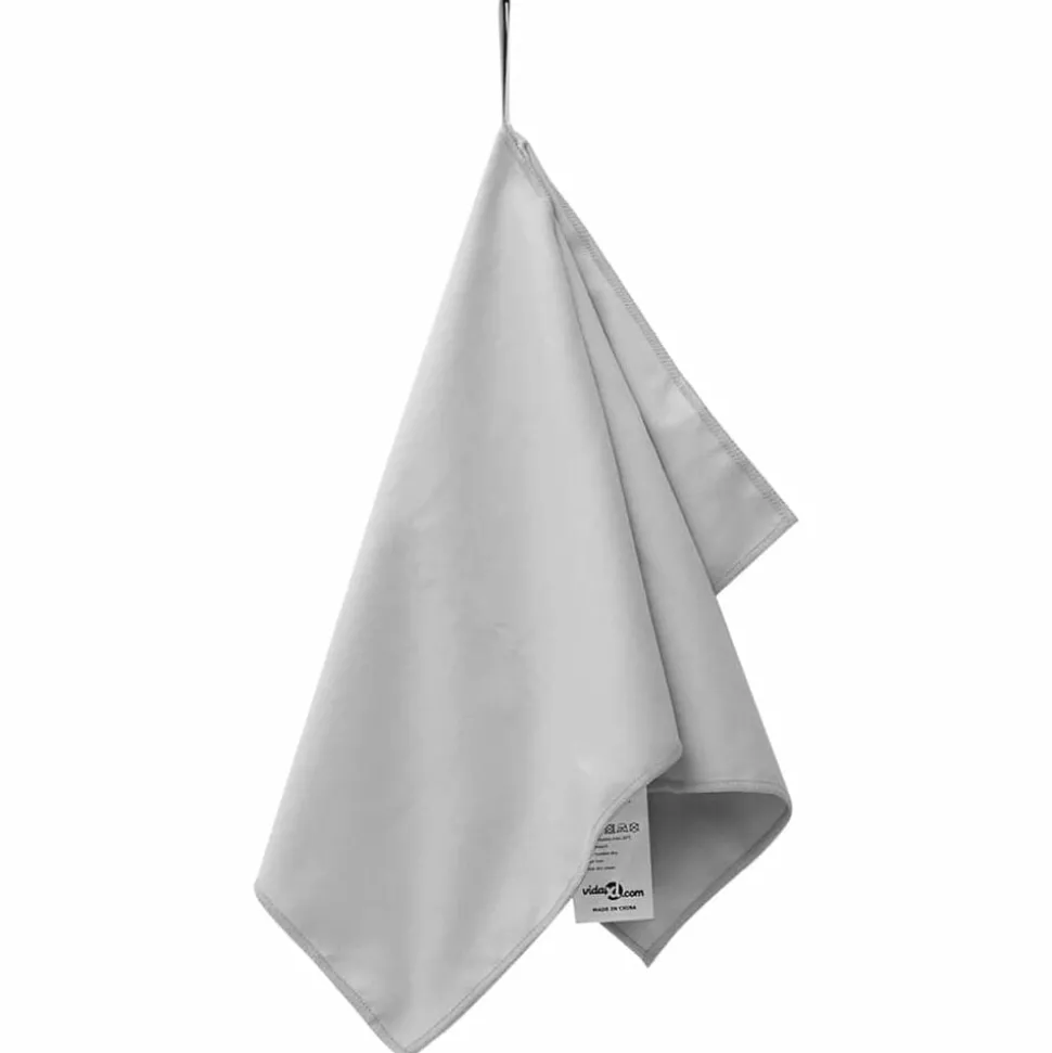 vidaXL Sporthanddoeken 2 pcs Grijs 50 x 30 cm Polyester en polyamide
