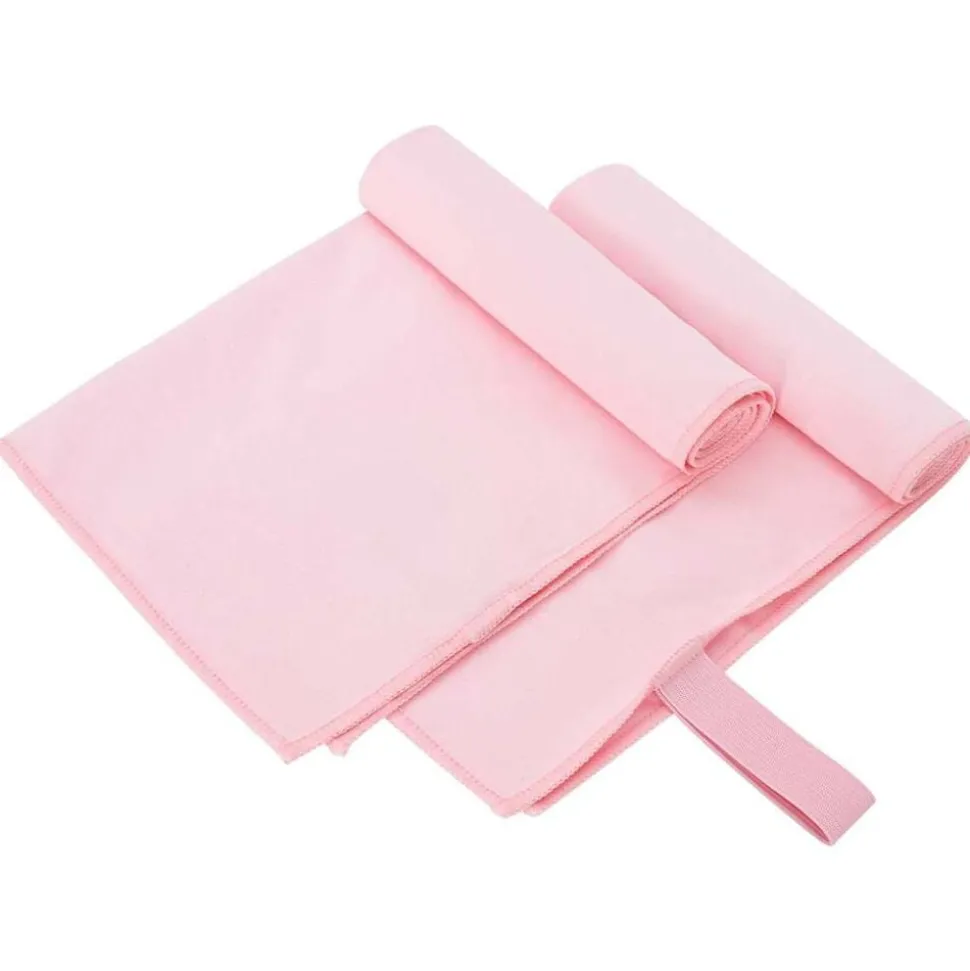 vidaXL Sporthanddoeken 2 pcs Roze 50 x 30 cm Polyester en polyamide