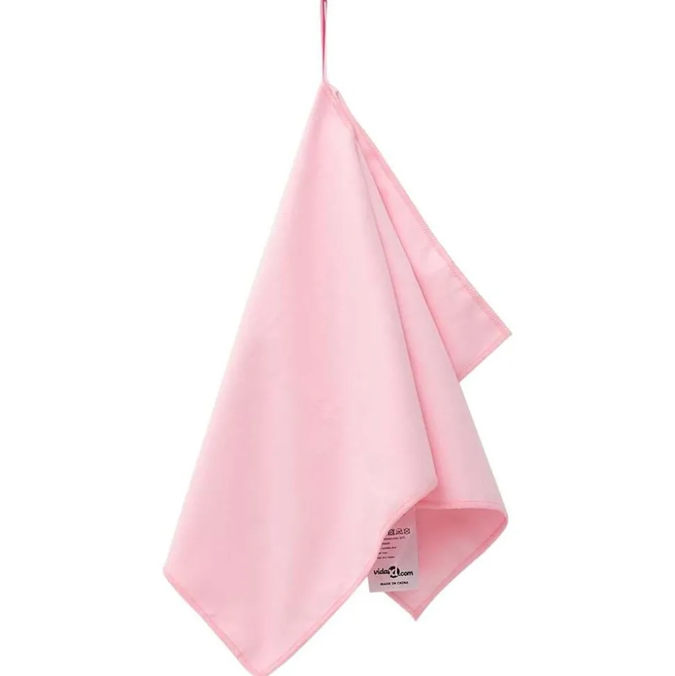 vidaXL Sporthanddoeken 2 pcs Roze 50 x 30 cm Polyester en polyamide
