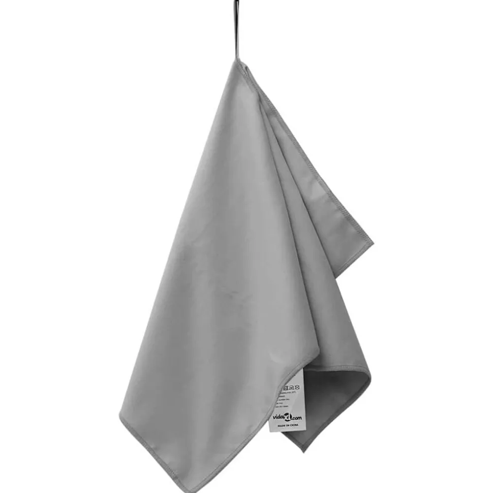 vidaXL Sporthanddoeken 2 pcs Donkergrijs 50 x 30 cm