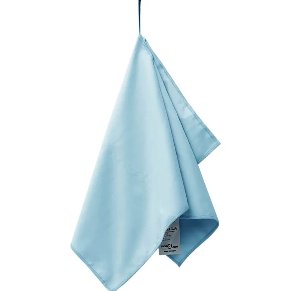 vidaXL Sporthanddoeken 2 pcs Blauw 50 x 30 cm Polyester en polyamide