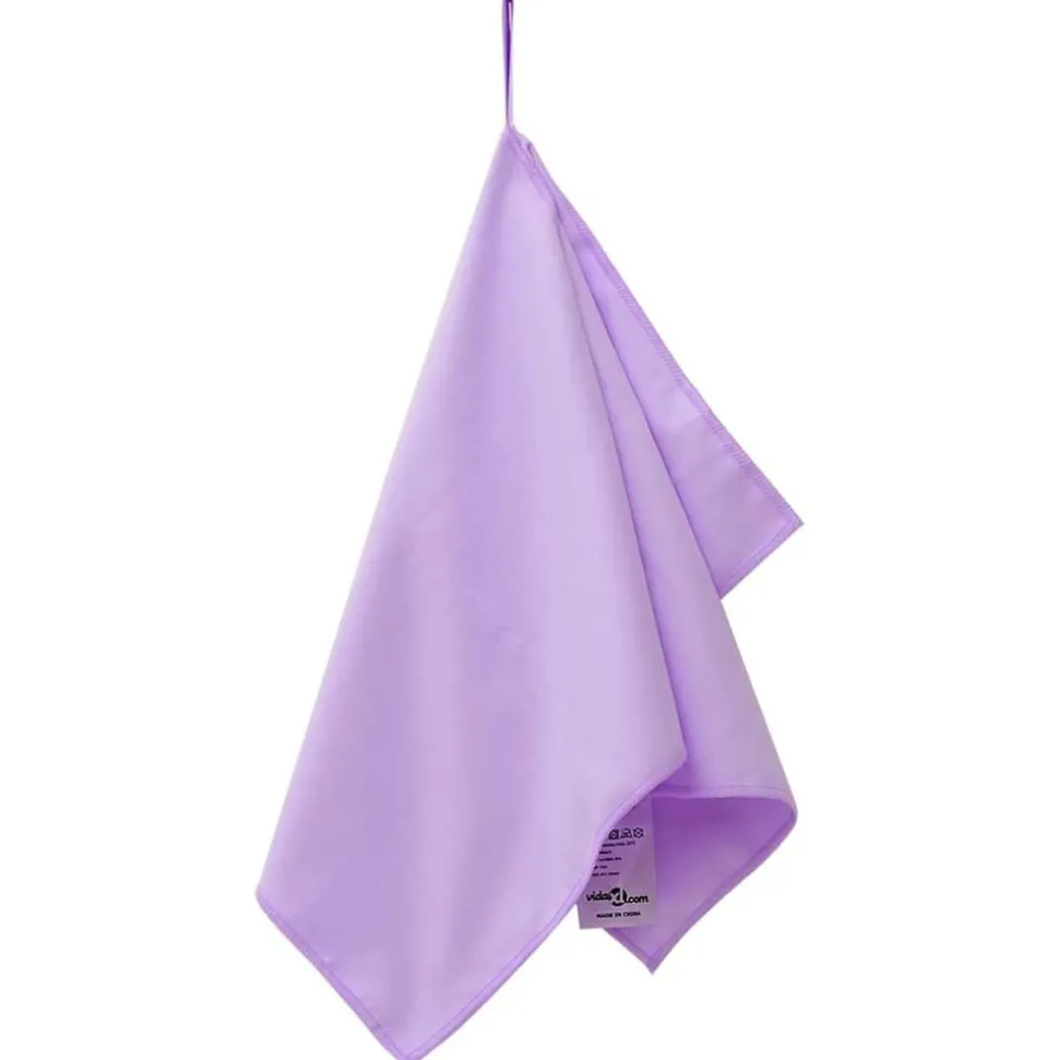 vidaXL Sporthanddoeken 2 pcs Paars 50 x 30 cm Polyester en polyamide