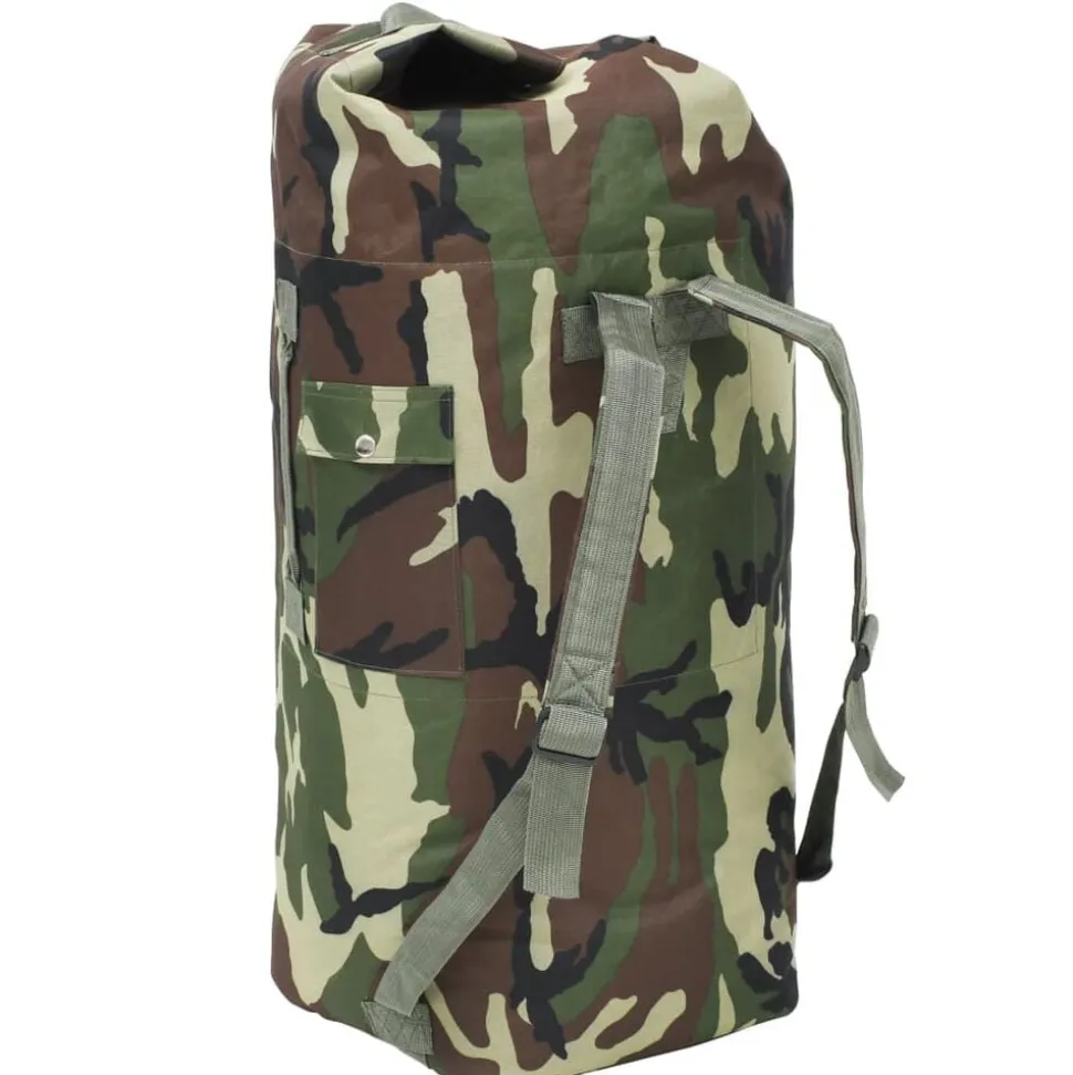 vidaXL Sporttas legerstijl 85 L camouflage