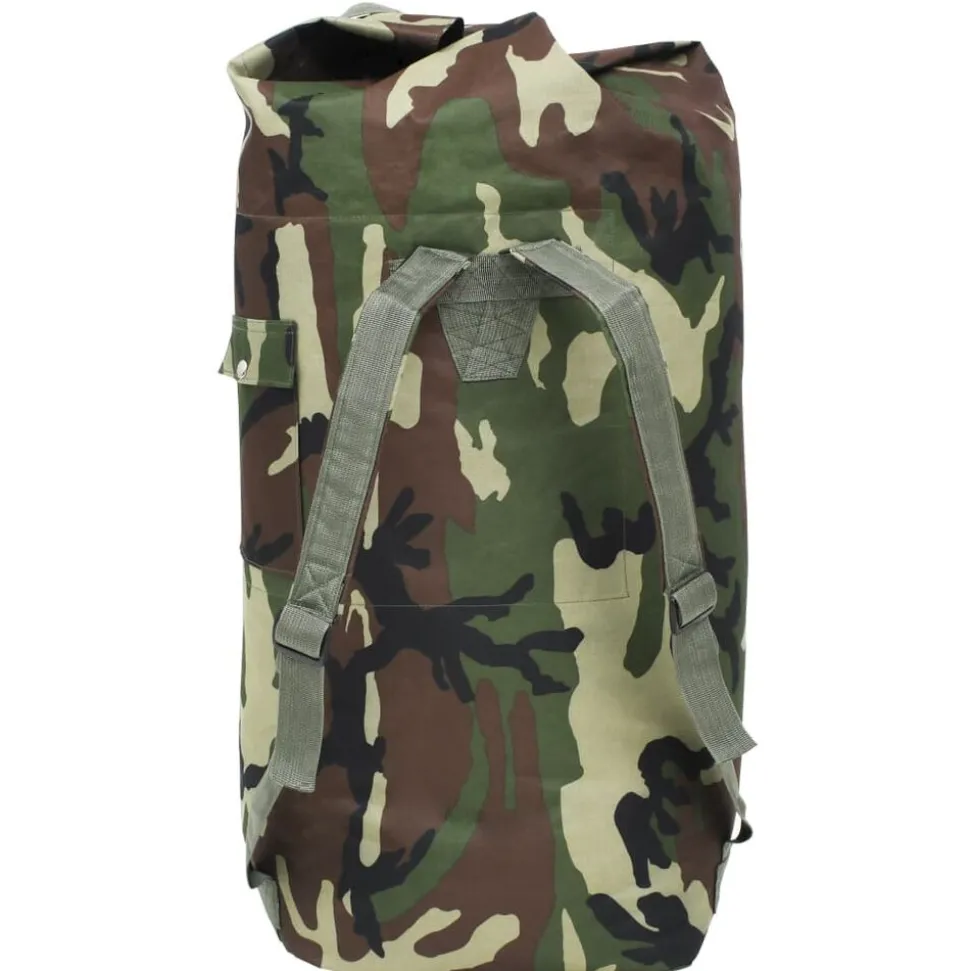 vidaXL Sporttas legerstijl 85 L camouflage