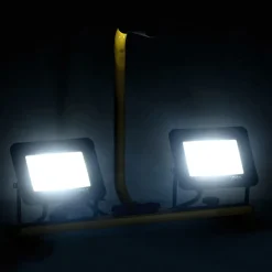 vidaXL Spotlight met handvat LED 2x30 W koudwit