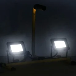 vidaXL Spotlight met handvat LED 2x20 W koudwit