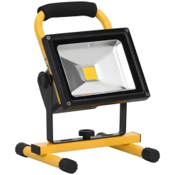 vidaXL Spotlight met handvat oplaadbaar LED 30 W koudwit