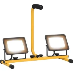 vidaXL Spotlight met handvat LED 2x30 W warmwit