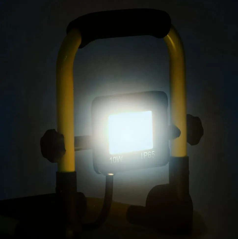vidaXL Spotlight met handvat LED 10 W koudwit